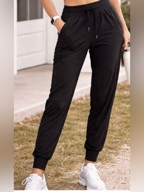 lululemon athletica Black Drawcord Joggers